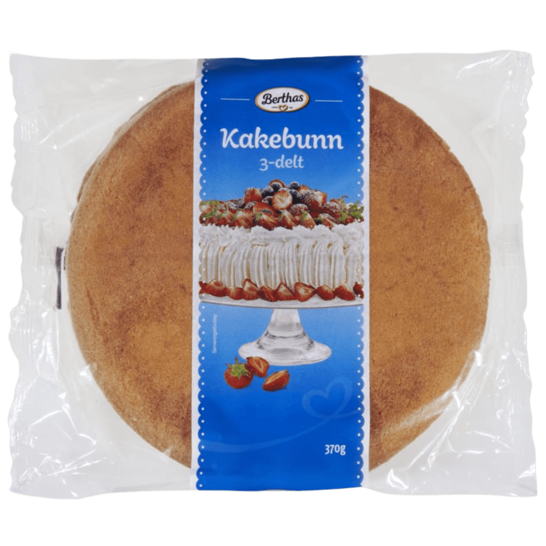 Berthas Cake Base – 3 Layers kakebunn - Scandi Candy Swedish Candy Shop
