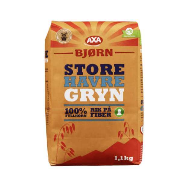 Bjørn Oatmeal Large 1.1kg – Store Havregryn - Scandi Candy Swedish Candy Shop