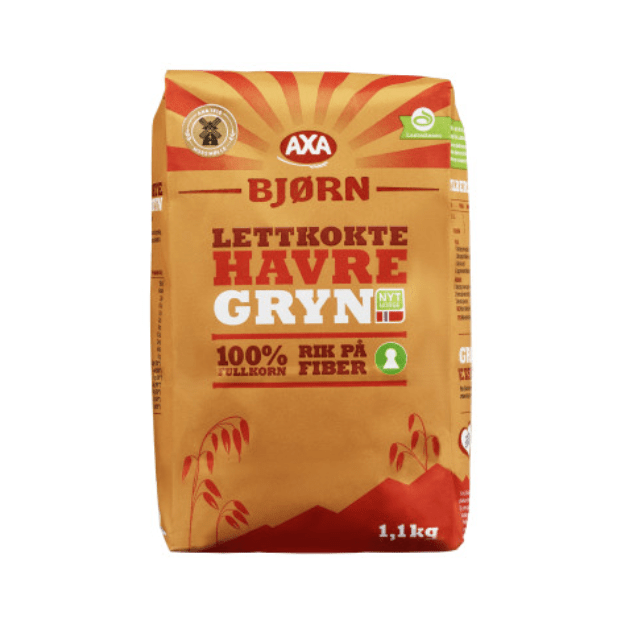 Bjørn Oatmeal Quick - Cooking 1.1kg – Lettkokte Havregryn - Scandi Candy Swedish Candy Shop