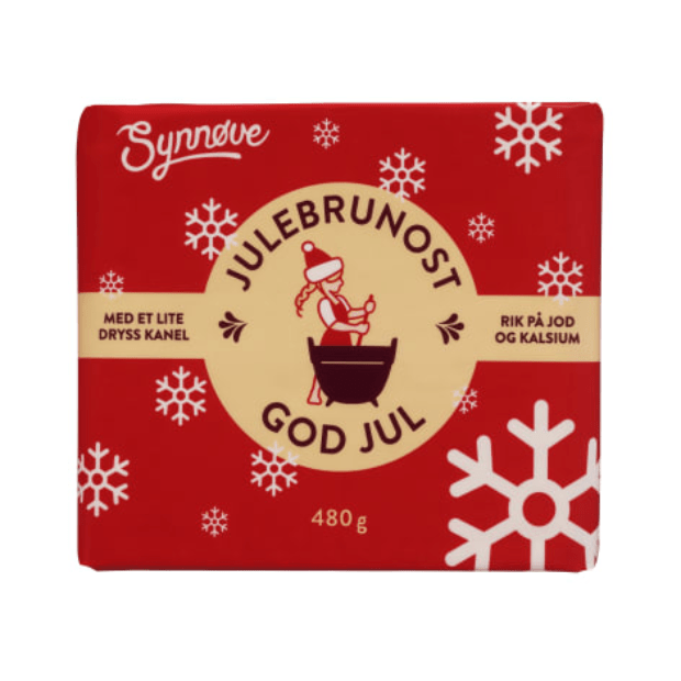 Christmas Brown Cheese 480g Synnøve - Julebrunost - Scandi Candy Swedish Candy Shop