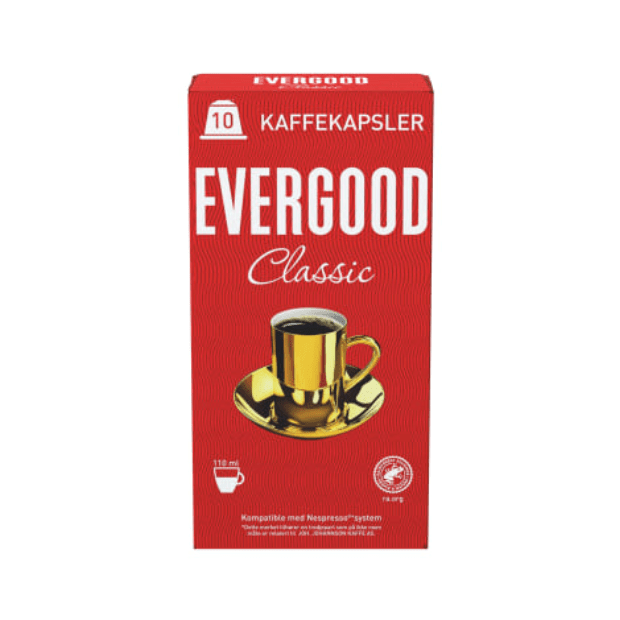 Evergood Classic Coffee Capsules 10pcs – Kaffekapsler - Scandi Candy Swedish Candy Shop