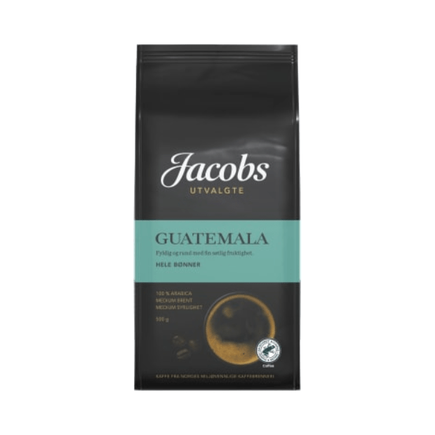 Guatemala Coffee Whole Beans (Hele Bønner) 500g Jacobs Utvalgte - Scandi Candy Swedish Candy Shop