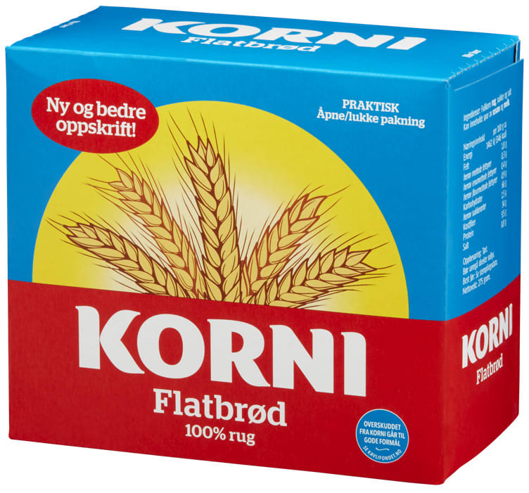 Korni Flatbrød (Flatbread) 275g