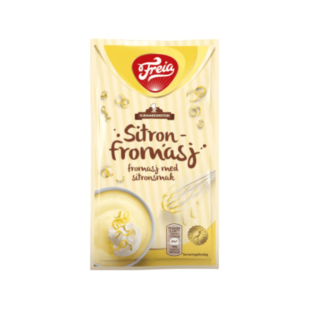 Lemon Mousse 85g (Freia) – Sitronfromasj Lemon Dessert - Scandi Candy Swedish Candy Shop