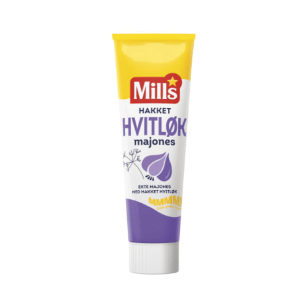 Mills Garlic Mayonnaise 95g – Hvitløksmajones - Scandi Candy Swedish Candy Shop