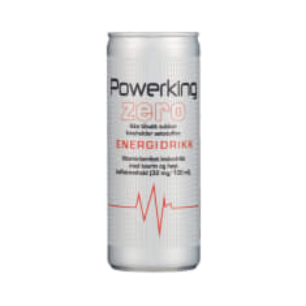 Powerking Zero Energy Drink 250ml Can Powerking Zero Energidrikk - Scandi Candy Swedish Candy Shop