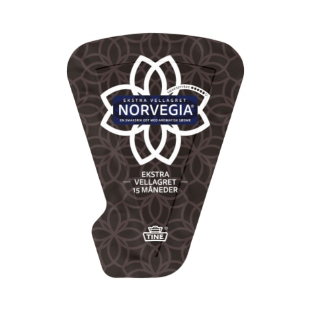 Tine Norvegia Extra Well - Aged Cheese Approx. 550g – Ekstra Vellagret m/Skorpe - Scandi Candy Swedish Candy Shop