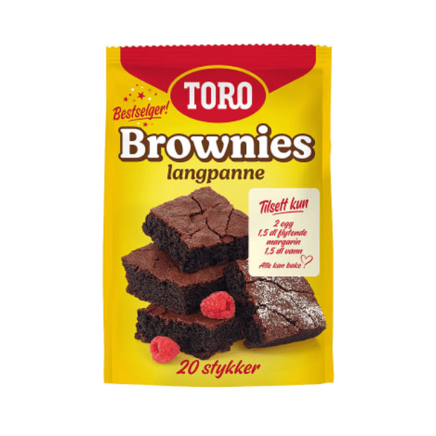 Toro Brownies Mix for Large Tray 883g – Brownies Mix Langpanne - Scandi Candy Swedish Candy Shop
