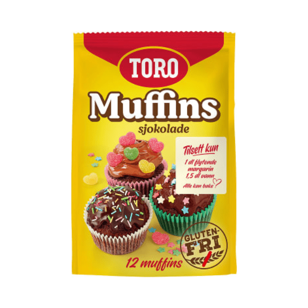 Toro Gluten - Free Chocolate Muffin Mix 342g – Muffins Mix Sjokolade - Scandi Candy Swedish Candy Shop