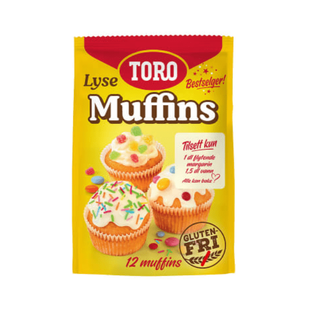 Toro Gluten - Free Plain Muffin Mix 331g – Lyse Muffins - Scandi Candy Swedish Candy Shop