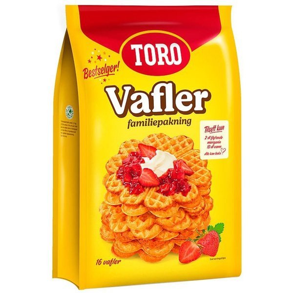 Toro Vafler 591 gram (Wafflemix family size) - Scandi Candy Swedish Candy Shop