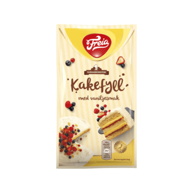 Vanilla Cake Filling 80g (Freia) – Kakefyll Vanilla Filling - Scandi Candy Swedish Candy Shop