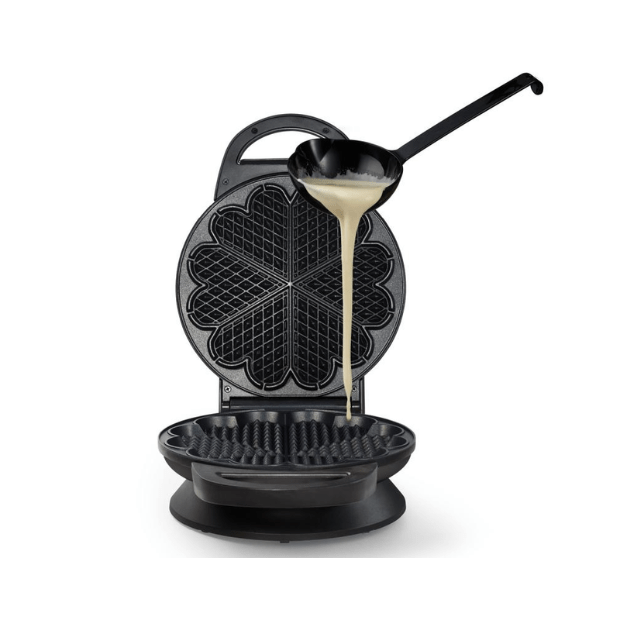 Wilfa Waffle Iron WM623B Black – Norwegian Heart Waffle Maker - Scandi Candy Swedish Candy Shop
