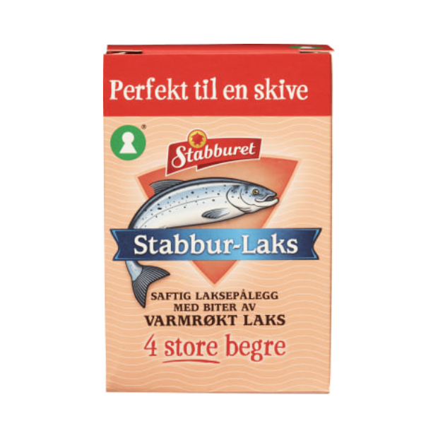 Stabbur-Laks Smoked Salmon 4x40g – Norwegian Varmrøkt Laks