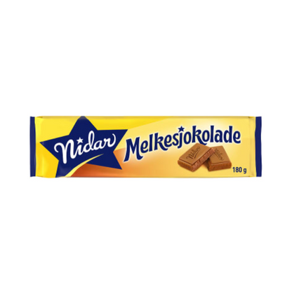 Milk Chocolate 180g Nidar Melkesjokolade