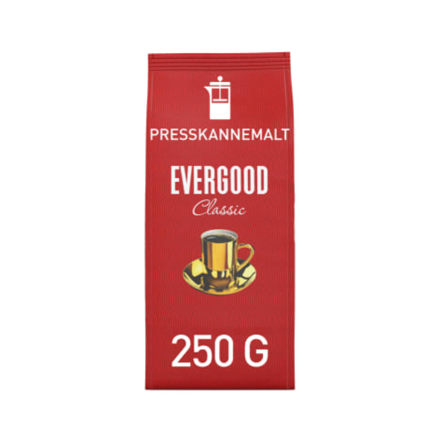 Evergood Classic Press Ground Coffee 250g - Evergood Presskannemalt