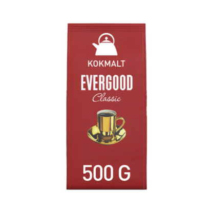 Evergood Classic Coarse Ground Coffee 500g Evergood Kokmalt