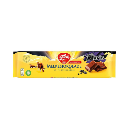 Freia Milk Chocolate with Licorice 190g – Melkesjokolade med Lakris