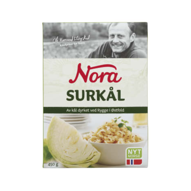 Nora Pickled Cabbage 450g – Surkål