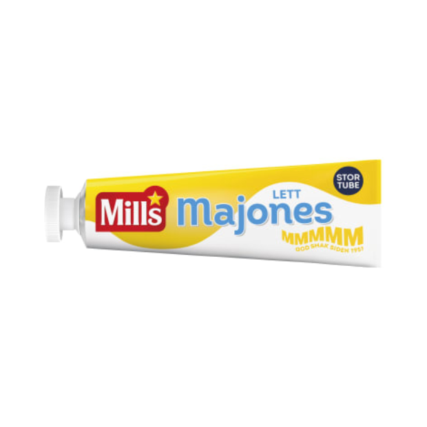 Mills Light Mayonnaise 225g Tube – Lett Majones