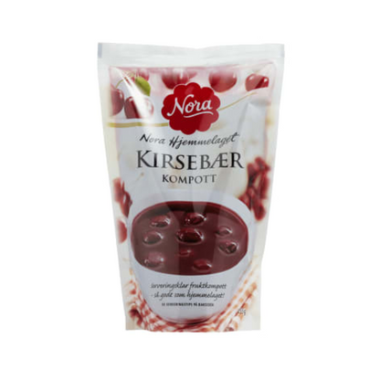 Nora Cherry Compote 455g – Kirsebærkompott