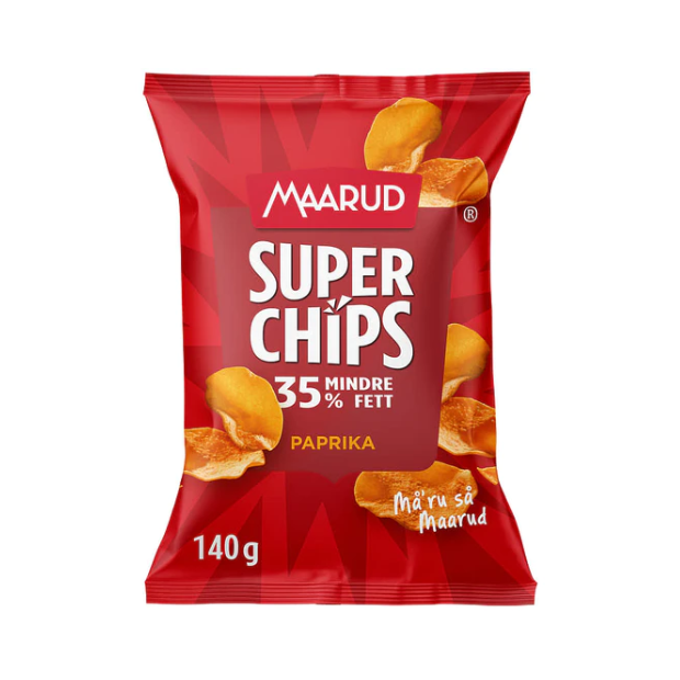 Superchips Paprika 140g Maarud