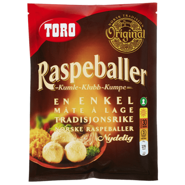 Toro Potato dumplin mix, 206grams (Raspeballer)