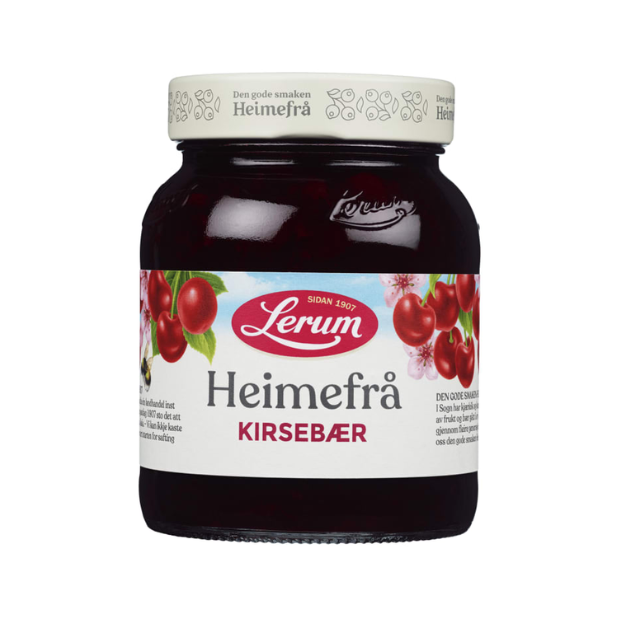 Homegrown Cherries Jam 390g - Lerum Kirsebær Heimefrå