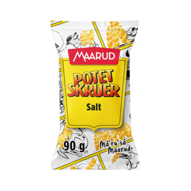 Potato Screws Salt 90g – Potetskruer