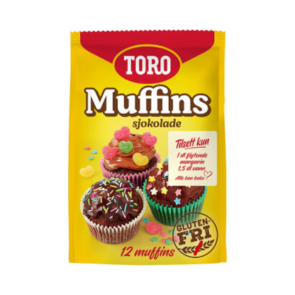 Toro Gluten-Free Chocolate Muffin Mix 342g – Muffins Mix Sjokolade