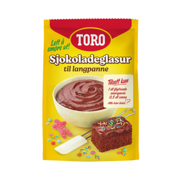 Toro Chocolate Frosting for Large Tray 350g – Sjokoladeglasur Langpanne