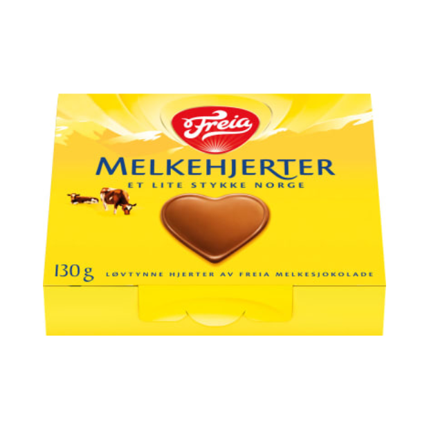 Milk Chocolate Hearts 130g (Freia) – Melkehjerter