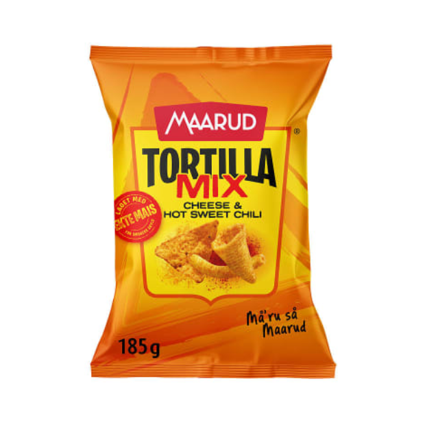 Maarud Tortilla Mix Cheese & Sweet Chili 185g