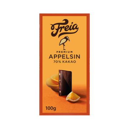 Premium Dark Chocolate with Orange 100g Freia