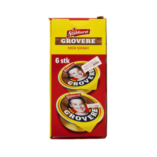 Stabburet Coarser Liver Pâté Portion 6x22g – Grovere Leverpostei