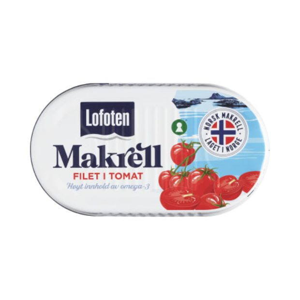 Original Mackerel in Tomato 170g – Makrell i Tomat by Lofoten