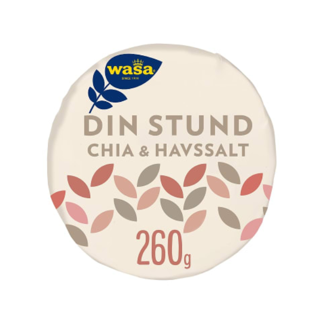 Crispbread Your Moment Chia & Sea Salt 260g Wasa - Knekkebrød Din Stund Chia&Havsalt