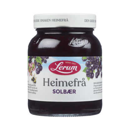 Blackcurrant Heimefrå 380g Lerum - Solbær Heimefrå