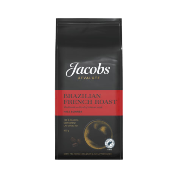 Brazilian French Roast Hele Bønner (Whole Beans) 500g Jacobs