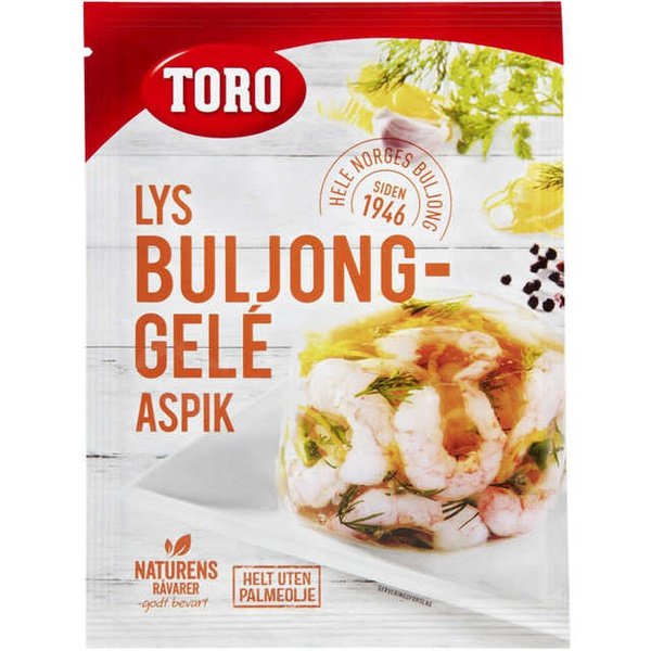 Toro Broth Aspik (Lys buljong gele) 22 grams