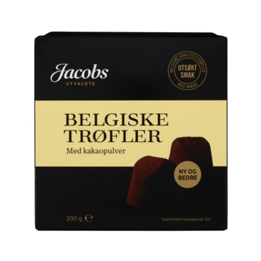 Belgian Truffles Cocoa 200g – Jacobs Utvalgte - Scandi Candy Swedish Candy Shop