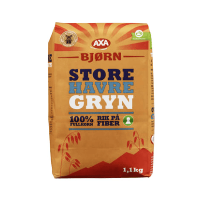 Bjørn Oatmeal Large 1.1kg – Store Havregryn - Scandi Candy Swedish Candy Shop