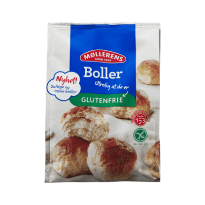 Buns Baking Mix Gluten - Free 525g Møllerens - Boller Bakemix Gl.Fri - Scandi Candy Swedish Candy Shop