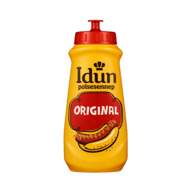 Idun Original Hot Dog Mustard 490g – Pølsesennep