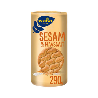 Wasa Crispbread Round Sesame & Sea Salt 290g – Runda