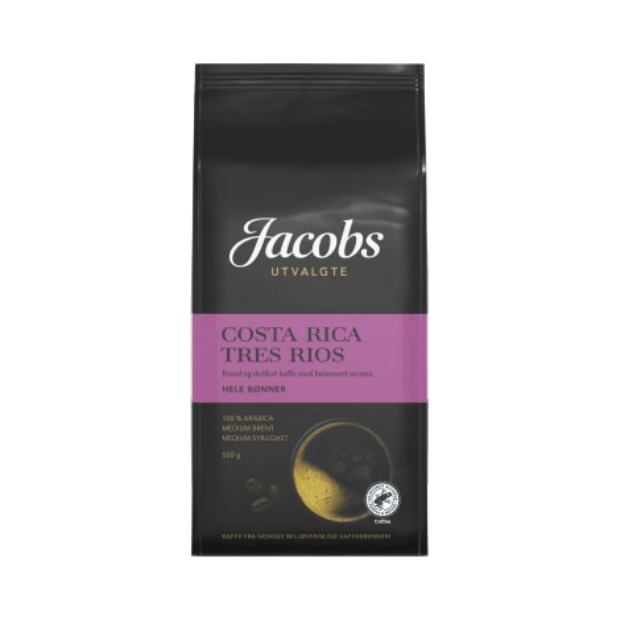 Costa Rica Tres Rios Whole Beans (Hele Bønner) 500g Jacobs Utvalgte - Scandi Candy Swedish Candy Shop