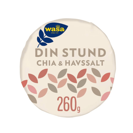 Crispbread Your Moment Chia & Sea Salt 260g Wasa - Knekkebrød Din Stund Chia&Havsalt - Scandi Candy Swedish Candy Shop