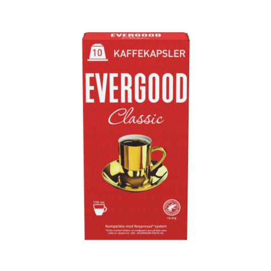 Evergood Classic Coffee Capsules 10pcs – Kaffekapsler - Scandi Candy Swedish Candy Shop