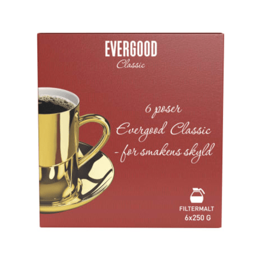 Evergood Classic Ground Coffee 6x250g – Filtermalt - Scandi Candy Swedish Candy Shop