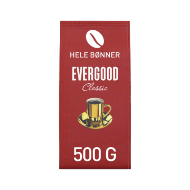Evergood Classic Whole Beans Coffee 500g - Evergood Hele Bønner - Scandi Candy Swedish Candy Shop